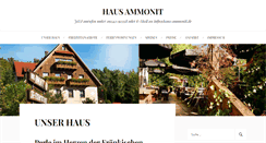 Desktop Screenshot of haus-ammonit.de
